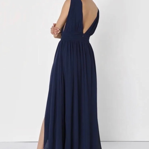 Lulus | Heavenly Hues Navy Maxi Dress - Picture 1 of 3